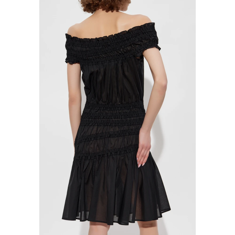 TORY BURCH Schouderloze jurk Black Dames
