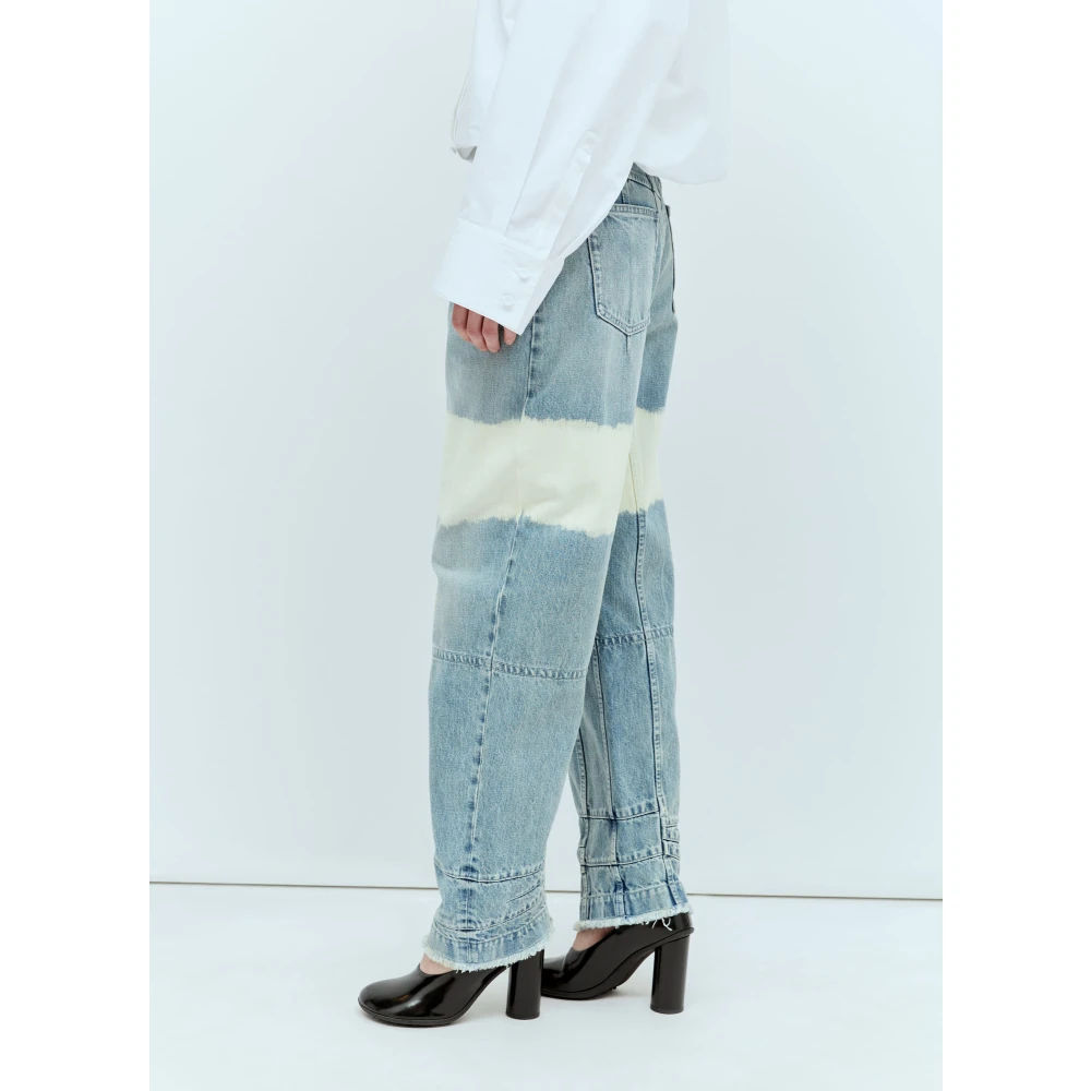 Jil Sander Bleach Wash Ballon Jeans Blue Dames