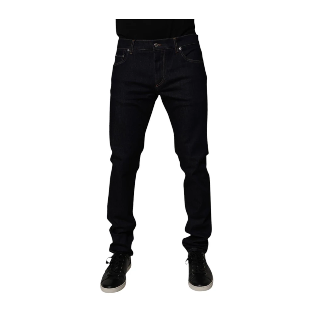 Dolce & Gabbana Men's Black Skinny Stretch Denim Jeans