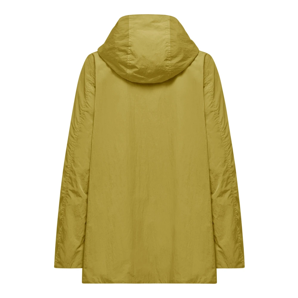 BomBoogie Dames omkeerbare tweekleurige parka Yellow Dames