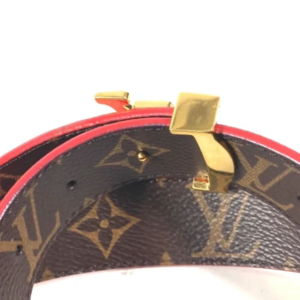 Louis Vuitton Vintage Pre-owned Cotton belts Red Dames