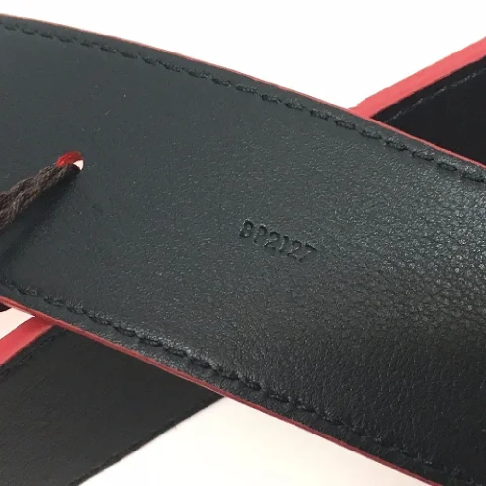 Louis Vuitton Vintage Pre-owned Leather belts Red Dames