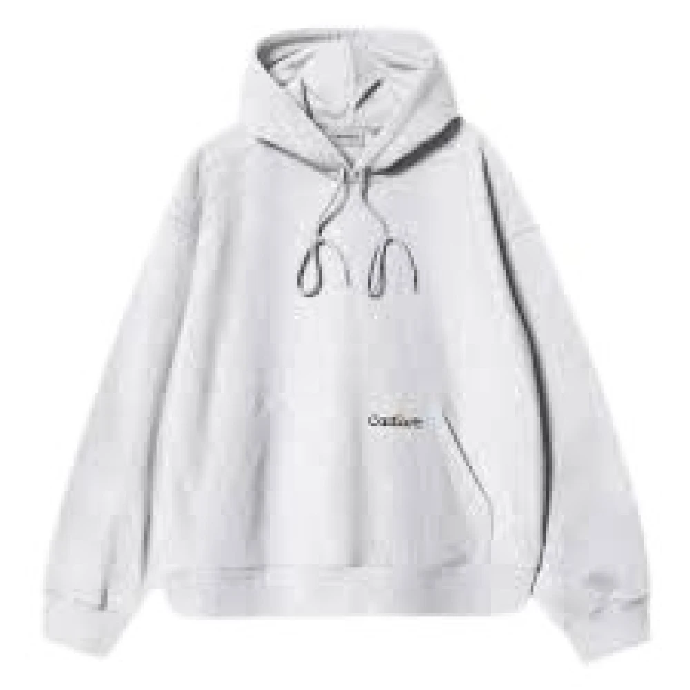 Carhartt WIP Klassieke hoodie voor dagelijks gebruik White Heren