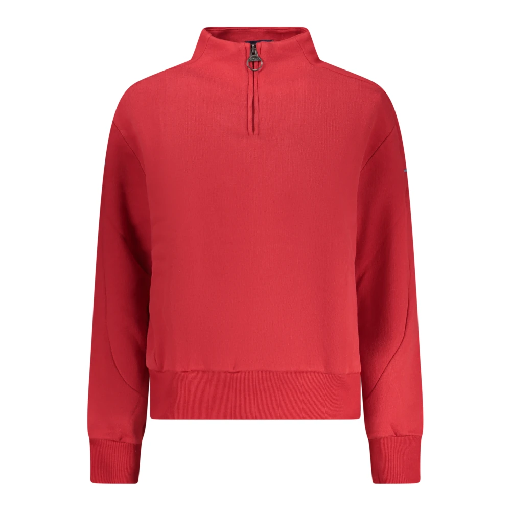 North Sails , Sweatshirts, Female, Red, S, Winter Fleece Half-Zip Sweatshirt