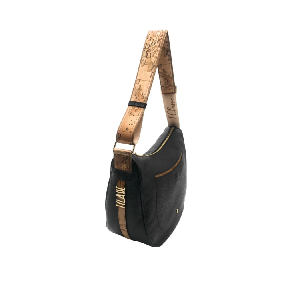 Alviero Martini 1a Classe Klassieke Geo Print Schoudertas Black Dames