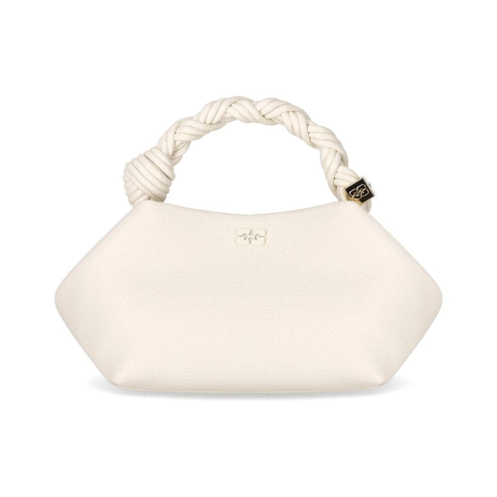 Ganni Women's White Bou Small Handbag - Handbags - One Size - Bags
