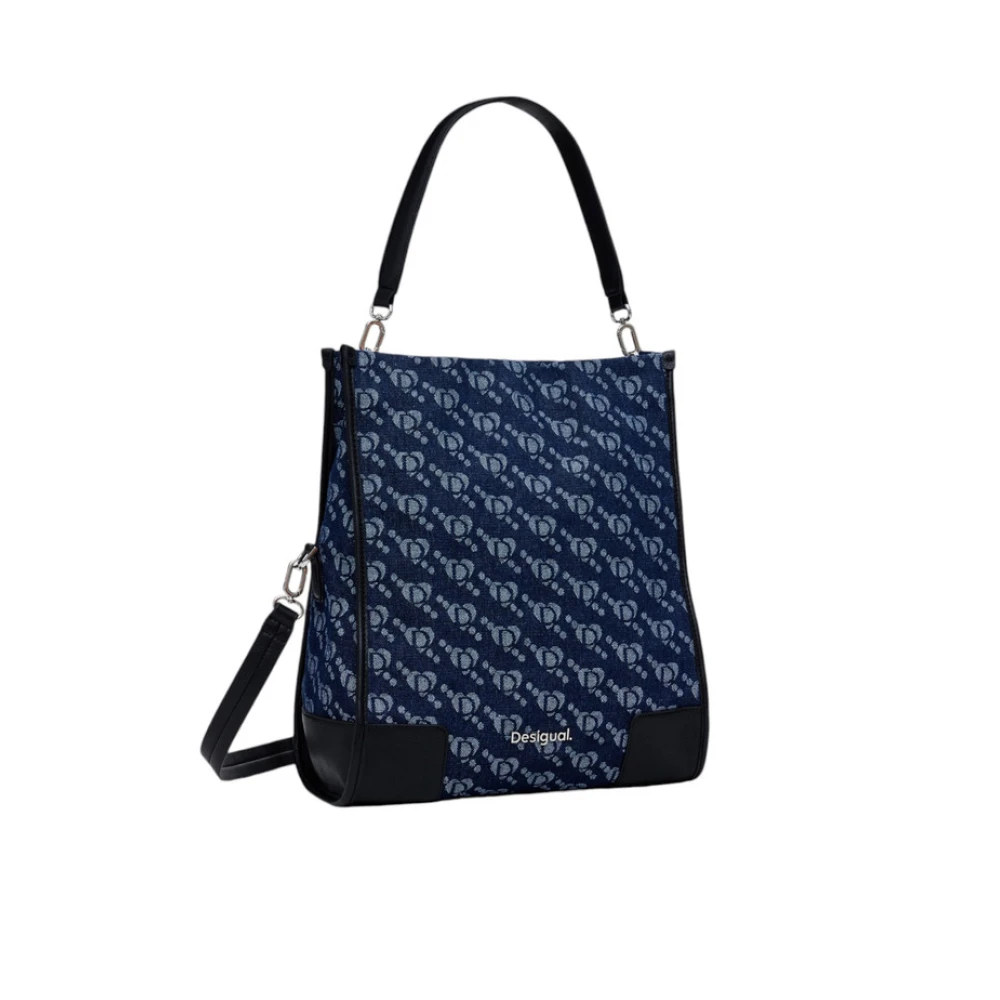 Desigual Dames Schoudertas Synthetisch Leer Blue Dames