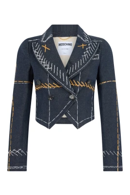 Croppad bomulls-blazer