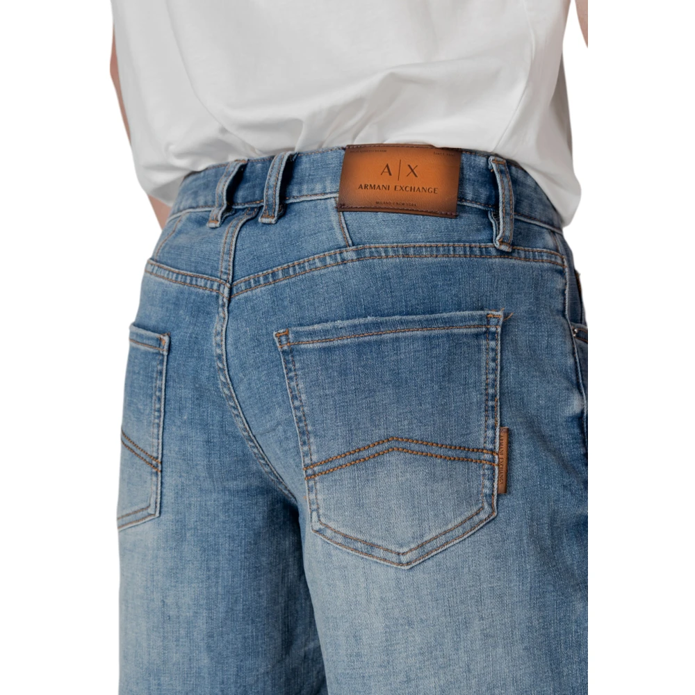 Armani Exchange Casual Bermuda Shorts Collectie voor Mannen Blue Heren