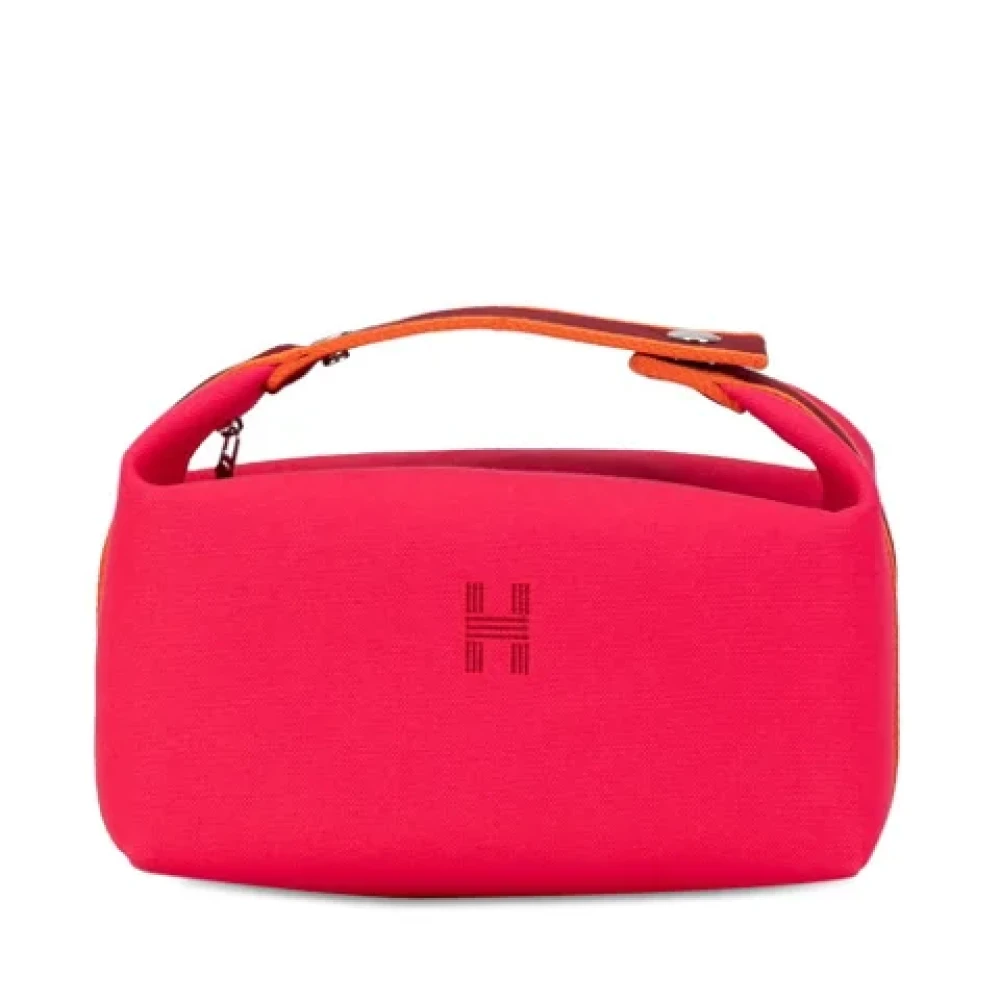 Hermès Vintage Pre-owned Canvas handbags Pink Dames