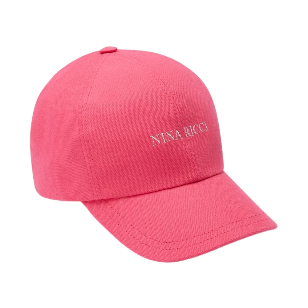 Nina Ricci Katoenen Baseballpet Pink Dames