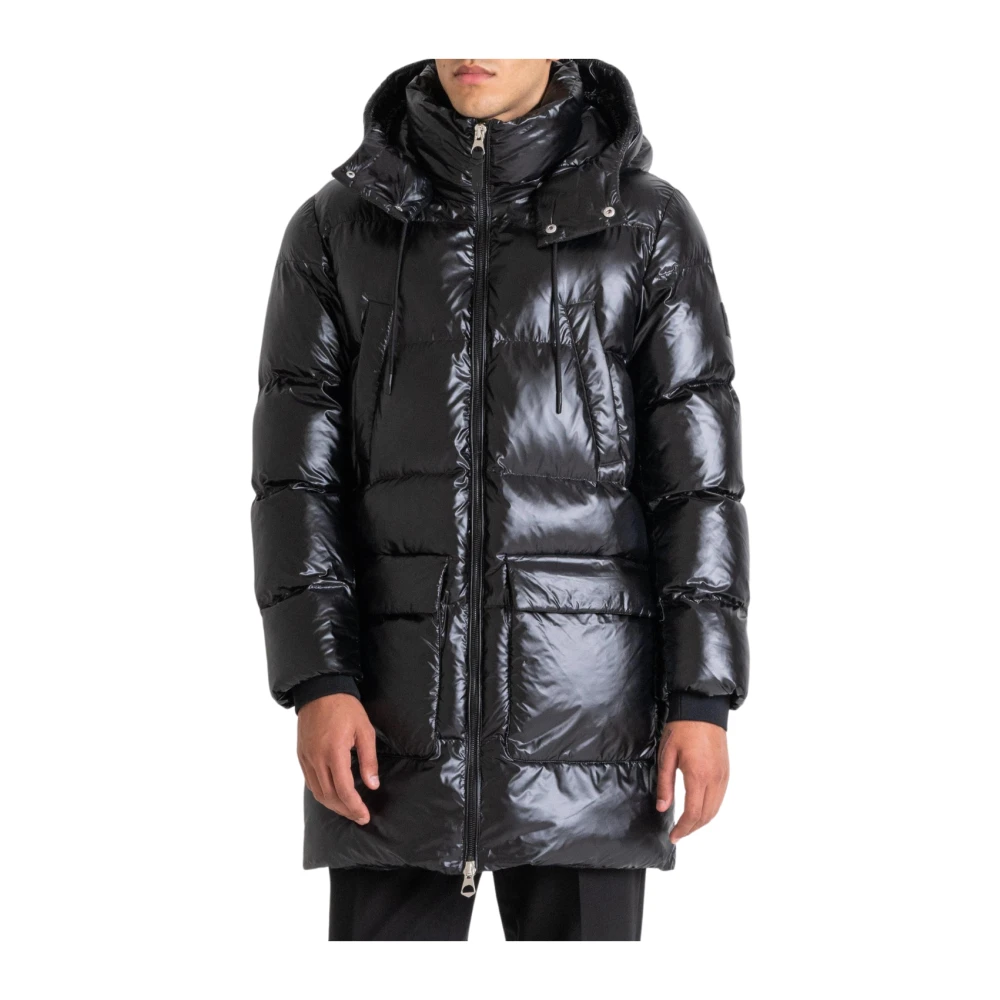 Antony Morato Relaxed fit gewassen nylon jas in zwart Black Heren
