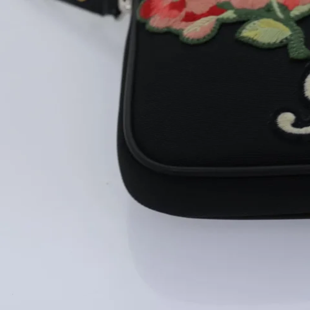 Gucci Vintage Pre-owned Canvas clutches Black Dames