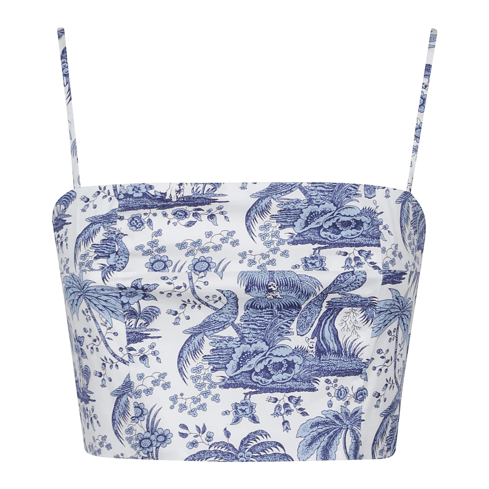 Staud Elegante Top voor Mannen Blue Dames