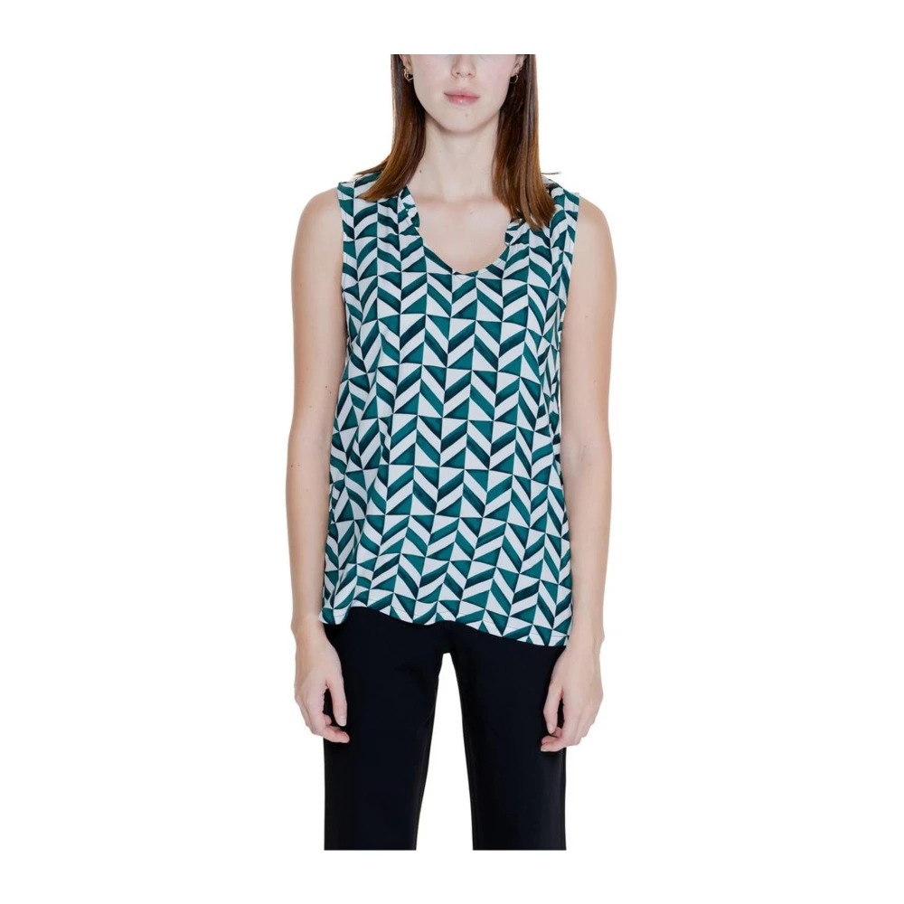 Street One Viscose Tank Top Collectie voor Vrouwen Green Dames