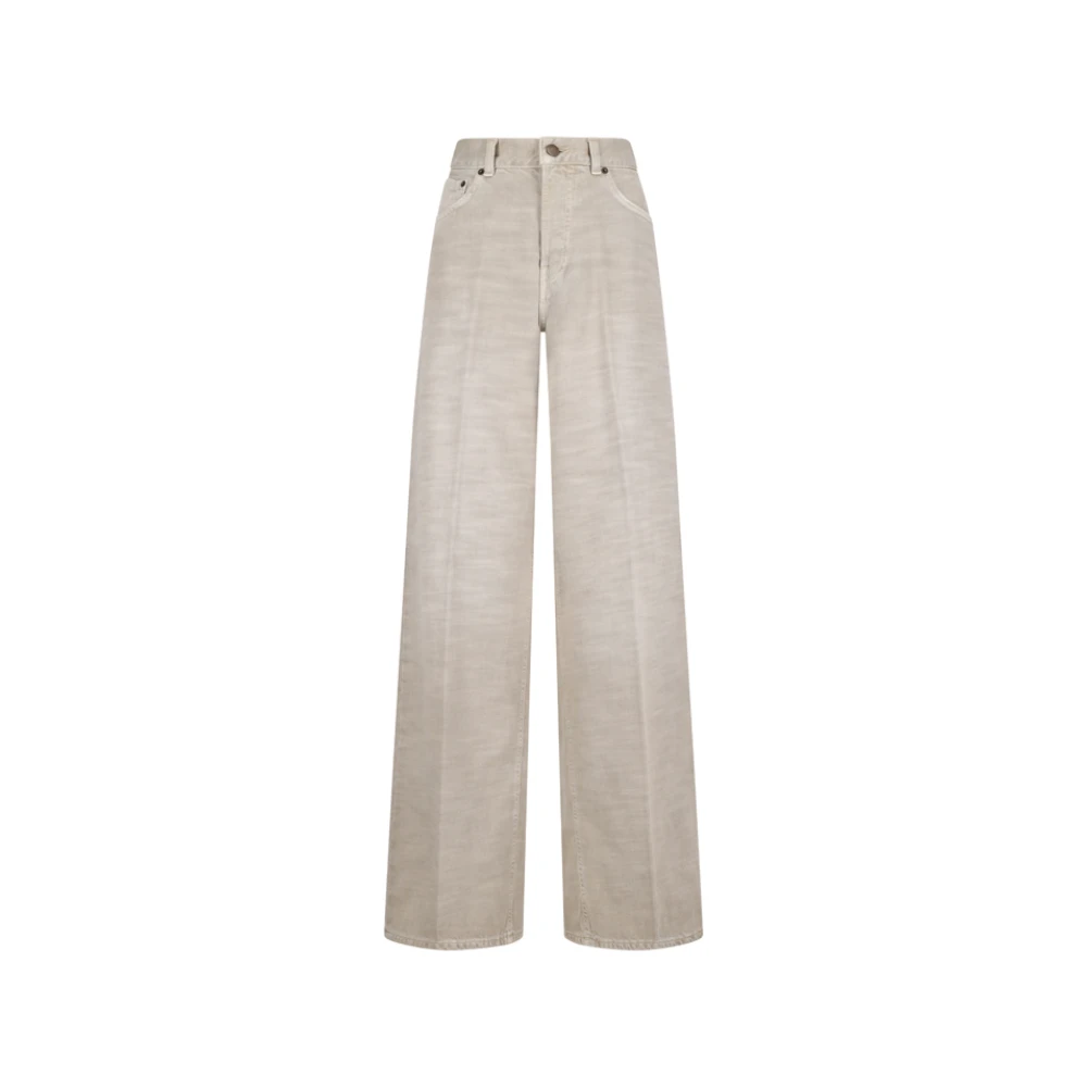 Haikure Women's Beige Wide Trousers, W27, Bethany Bull 44 Wide Trousers