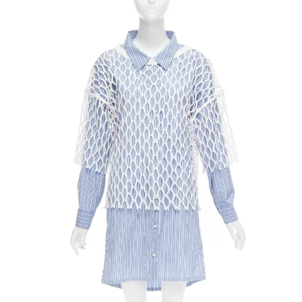 Dries van Noten Pre-owned Cotton dresses Blue Dames