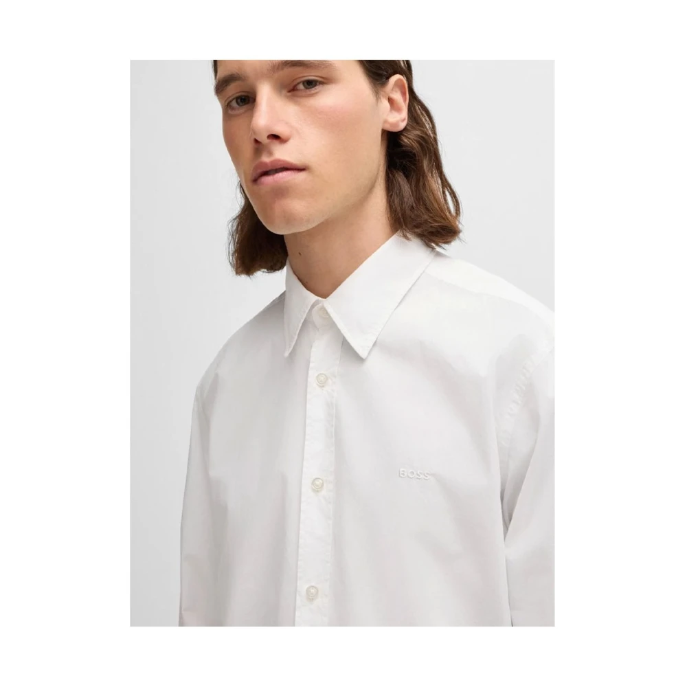 Hugo Boss Stijlvolle Shirt voor Mannen White Heren