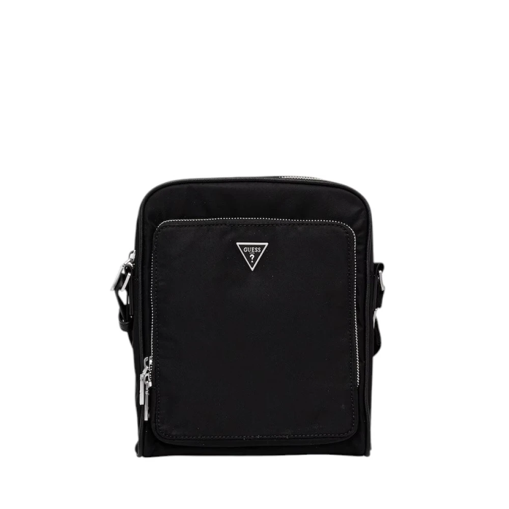 Guess Men's Black Cross Body Messenger, One Size, Milano Crossbody Bag