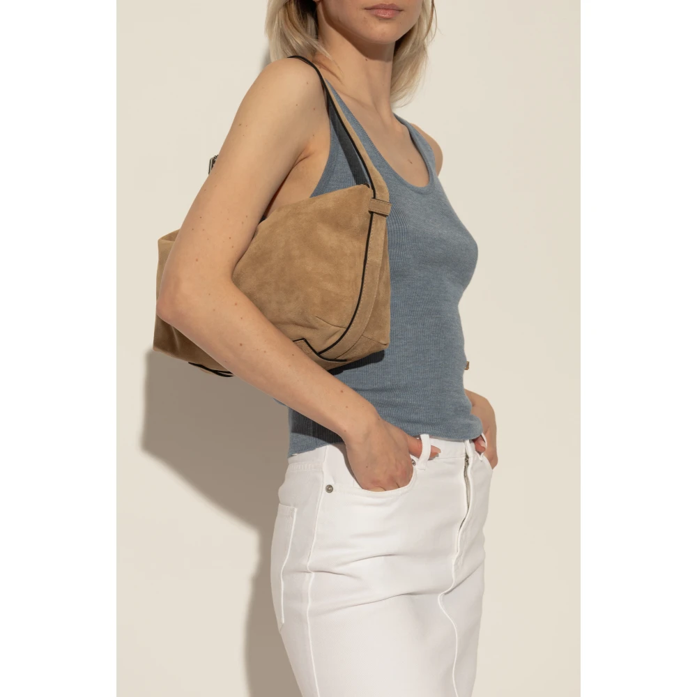 Moschino Suède schoudertas Beige Dames