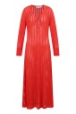robe-midi-a-encolure-en-forme-de-cle-avec-manches-longues