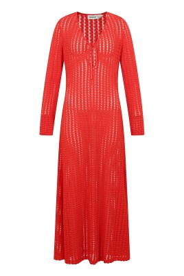 keyhole-midi-dress-with-long-sleeves