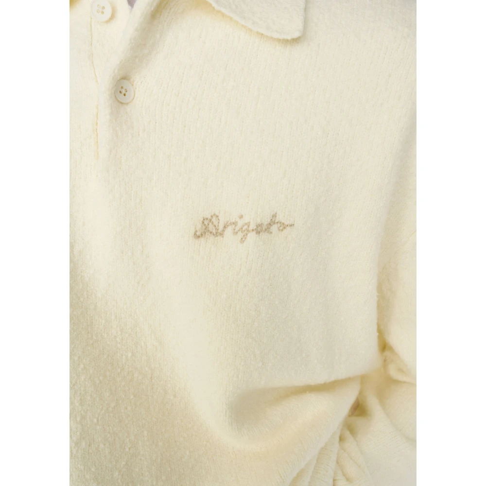 Axel Arigato Scribble Polo Sweater Beige Heren