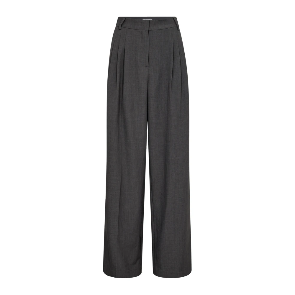 Co'Couture Flatterende Plooi Broek voor Vrouwen Gray Dames