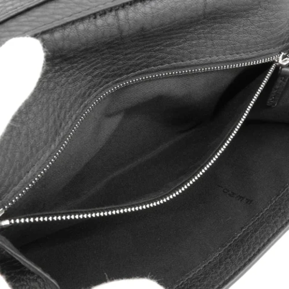 Fendi Vintage Pre-owned Leather wallets Black Dames