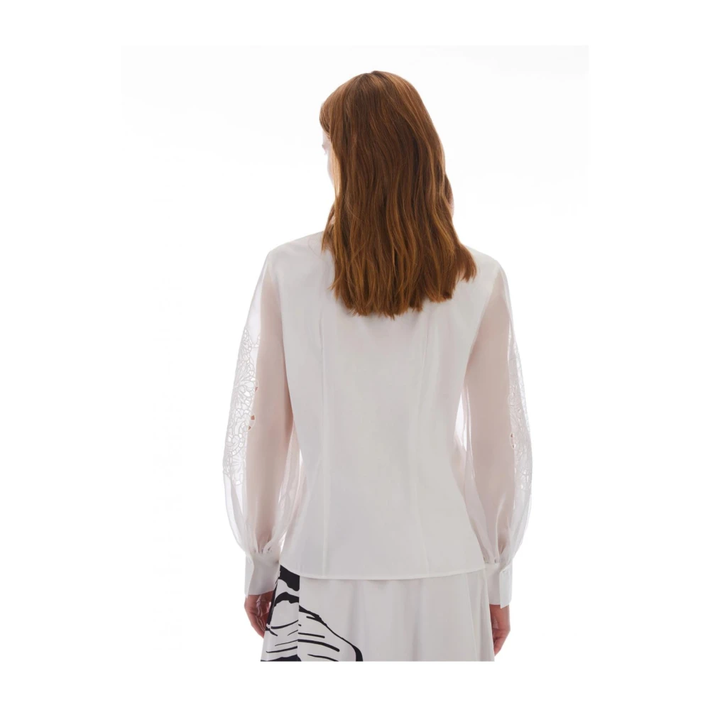 Pennyblack Katoenen Overhemden Pink Label White Dames
