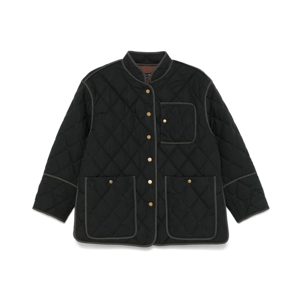 Soeur Diamantquilted Oxford Blauwe Jas Gray Dames