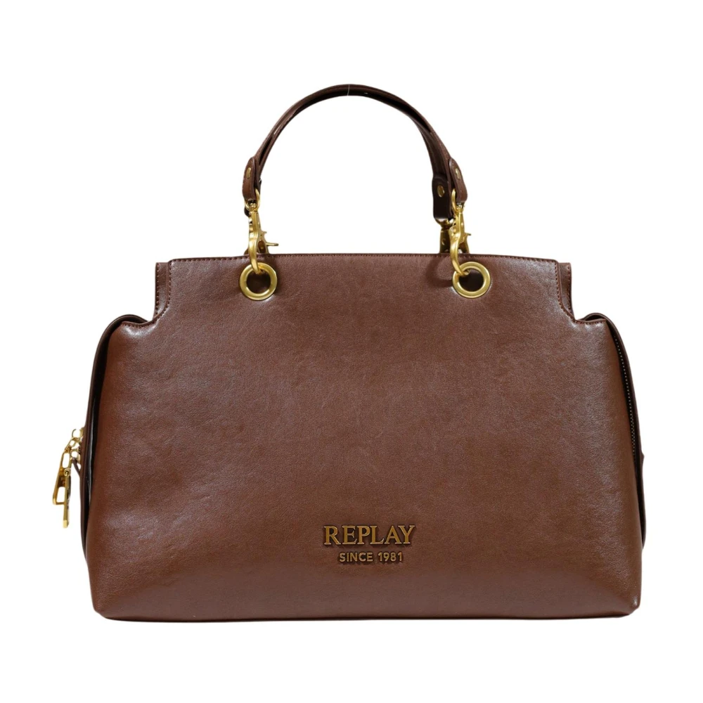 Replay Donna Marrone Borse, Taglia Unica, New,