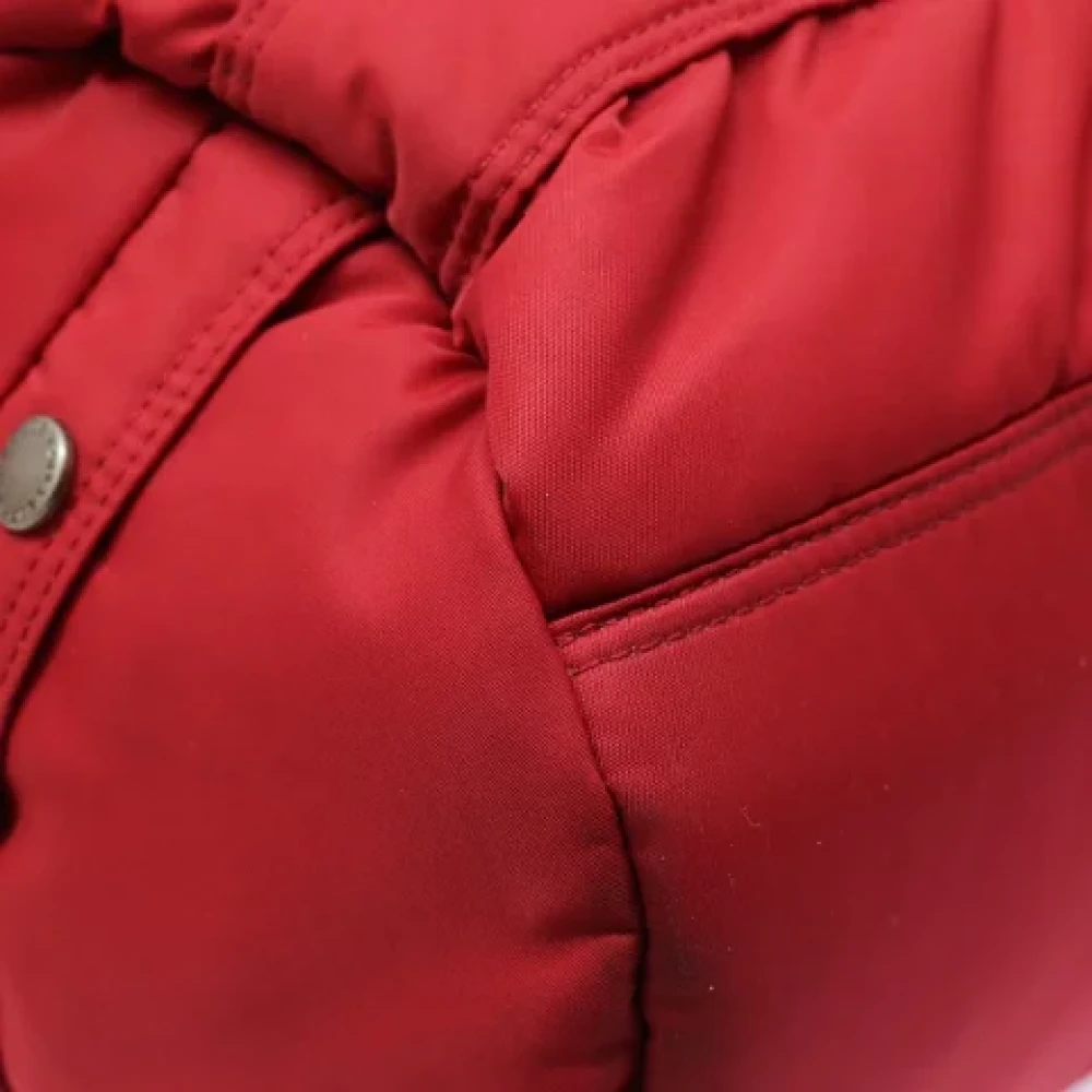 Burberry Vintage Pre-owned Fabric handbags Red Dames