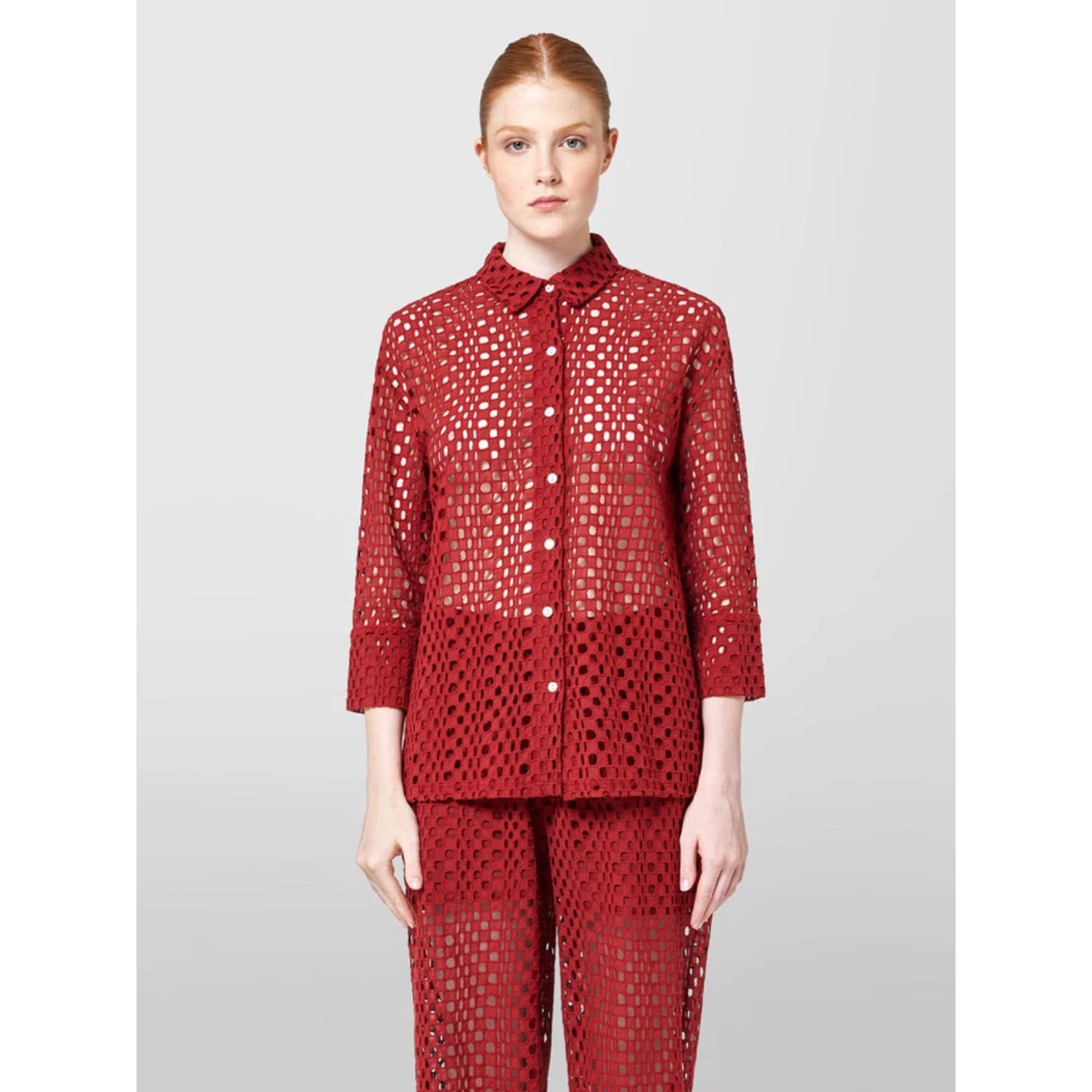 Alpha Studio Stijlvol Overhemd Red Dames