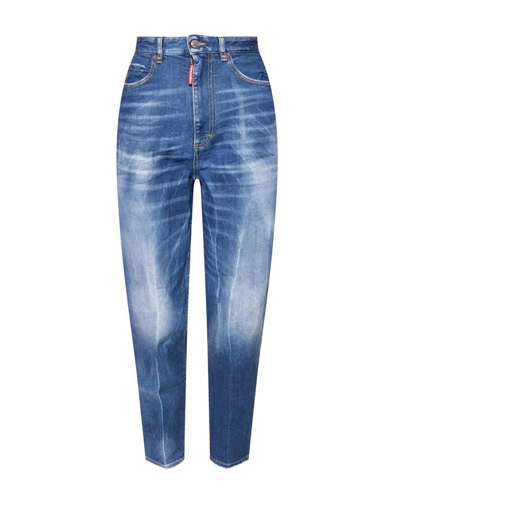 Dsquared2 Blauwe Cropped Jeans Ss22 Blue Dames