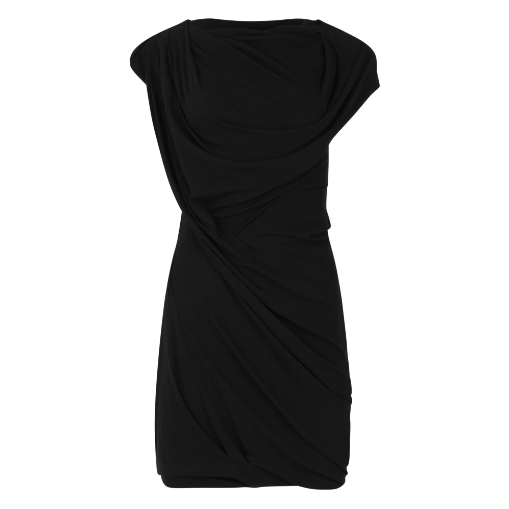 Entire Studios Women's Black Short Dresses, Xs, Twist Mini Dress