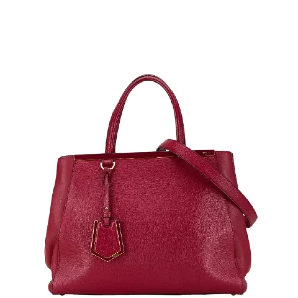 Fendi Vintage Pre-owned Leather handbags Red Dames