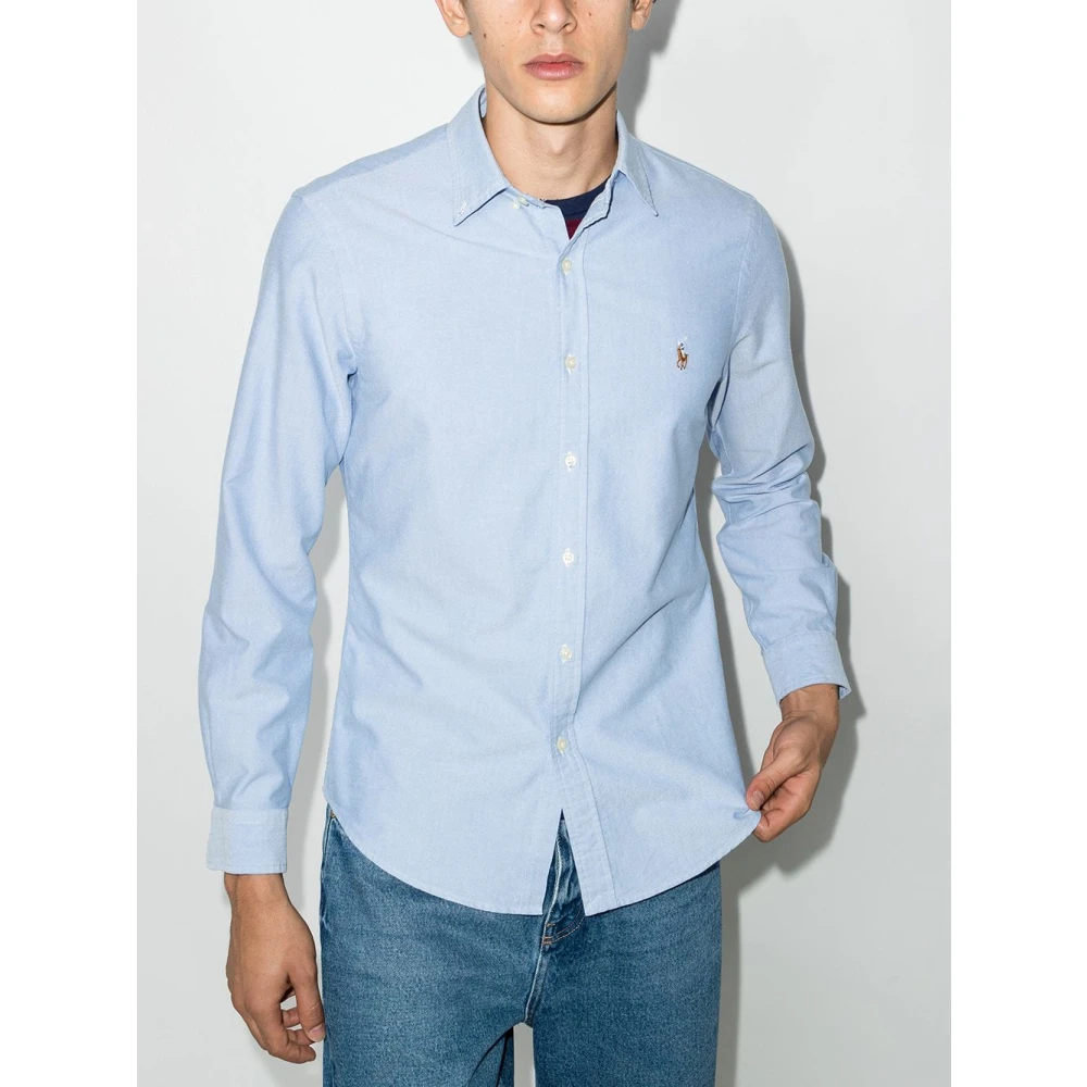 Polo Ralph Lauren Klassiek Blauw Overhemd voor Mannen Blue Heren