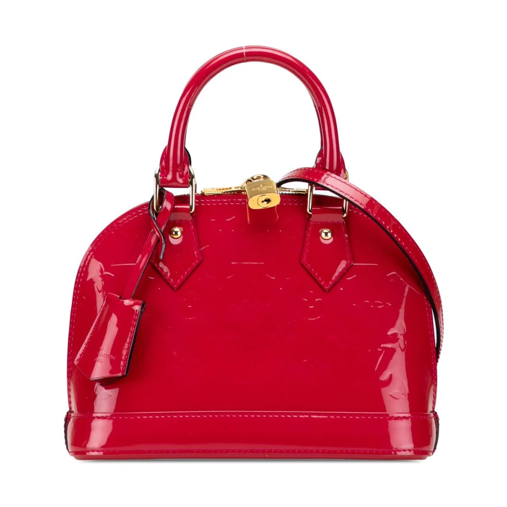 Louis Vuitton Vintage Women's Red Pre-Owned Dome Handbag