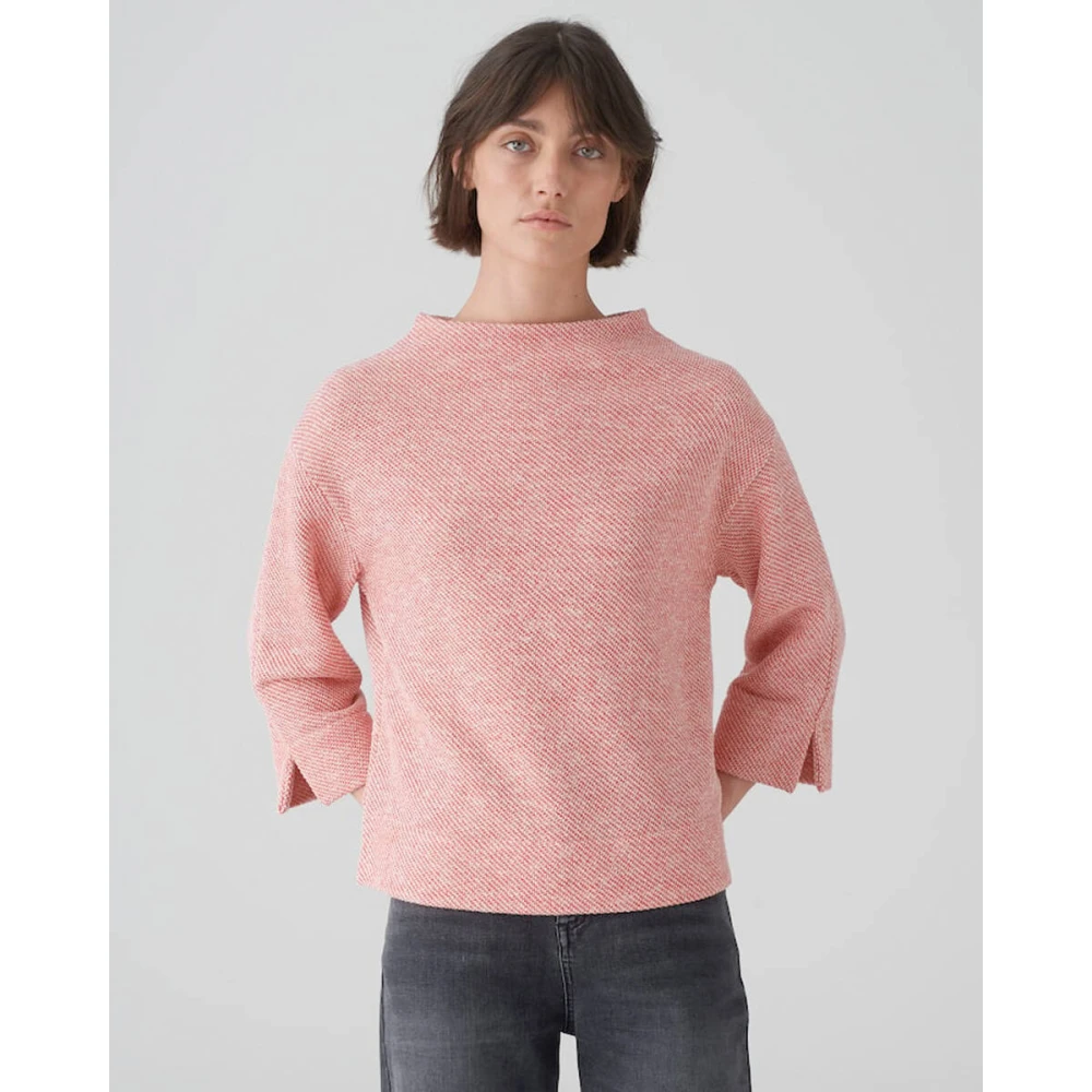 Opus Stijlvolle Sweatshirt met Gulana Detail Red Dames