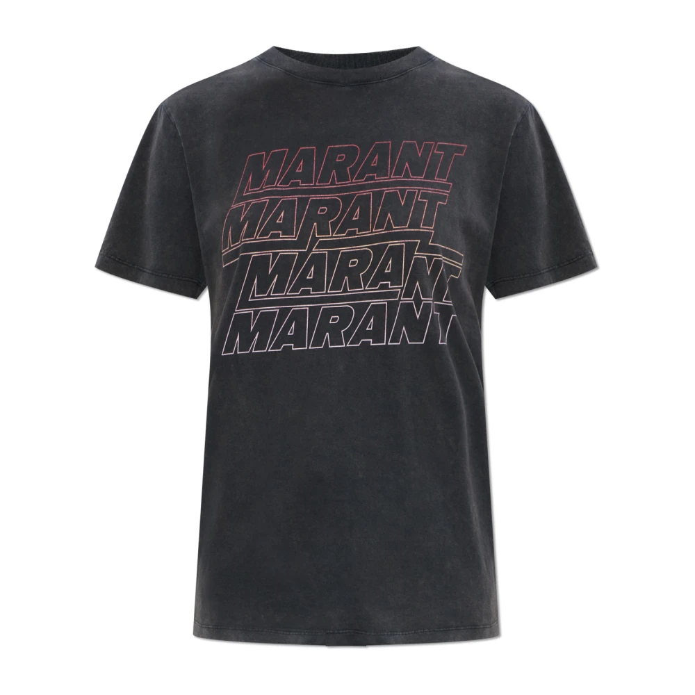Marant Étoile Women's Black Zoeline T-Shirt - T-Shirts - M- Tops