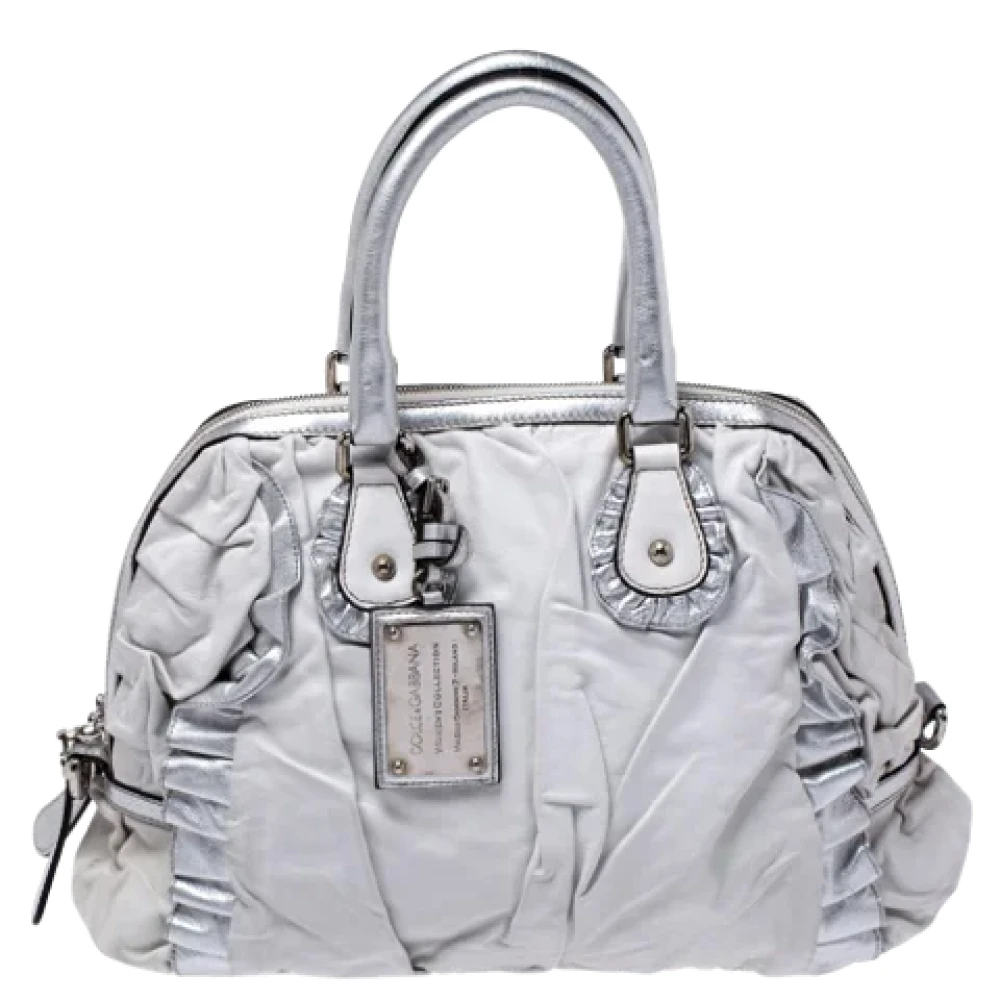 Dolce & Gabbana Pre-owned Leather handbags Gray Dames