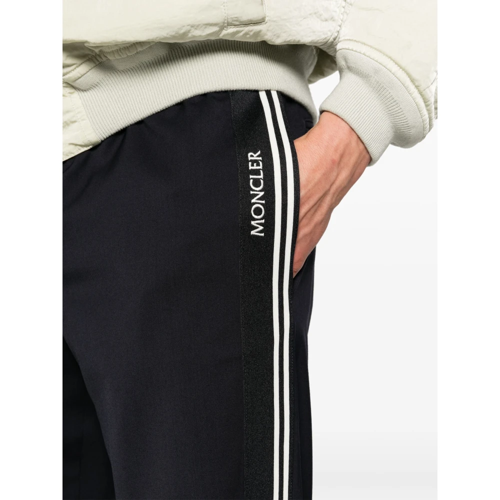 Moncler Slim-fit Trousers Blue Heren