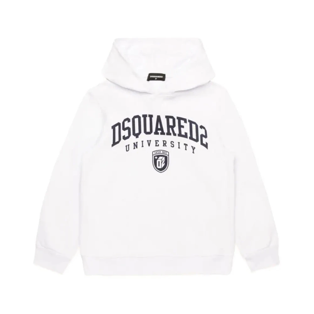 Dsquared2 Boys White Jumper Sporty Casual Trendy - Kids Sweatshirts - 12 Y - Kids