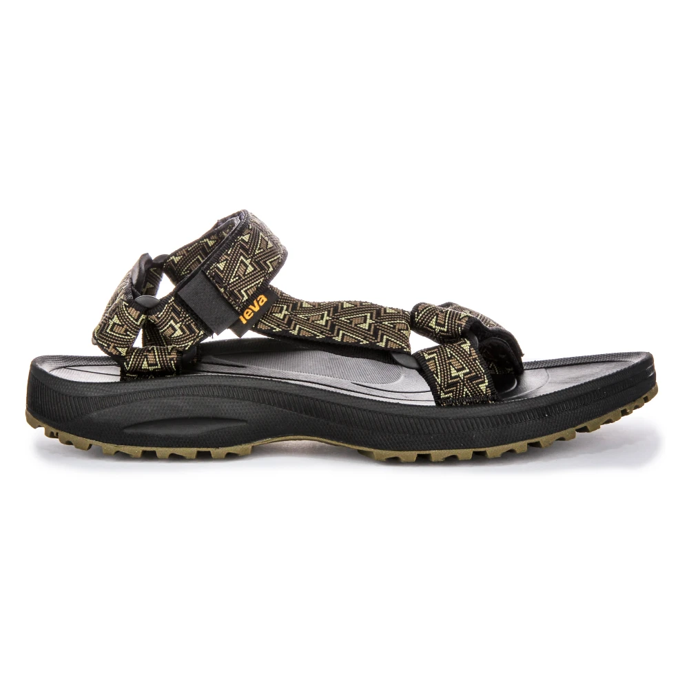Teva Multicolor Flat Sandals, Male, 9 Uk, Black Olive Sandals For Men