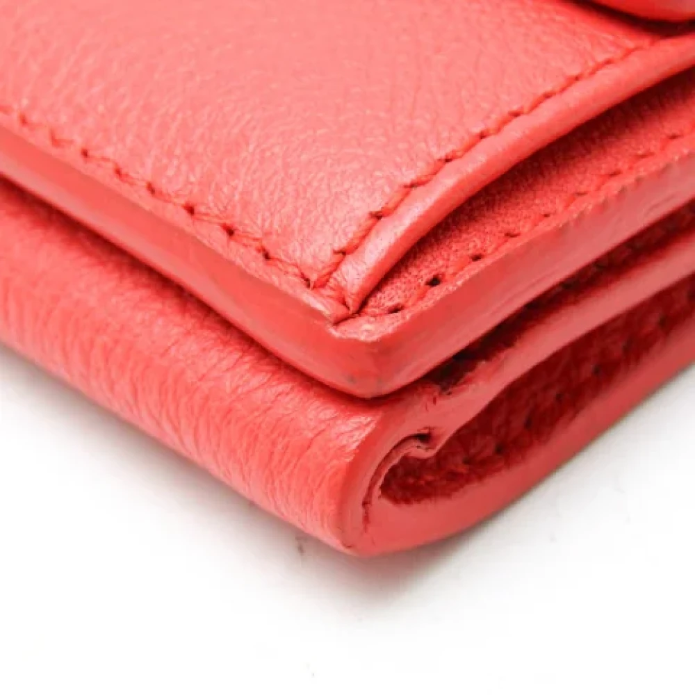 Balenciaga Vintage Pre-owned Leather wallets Orange Dames