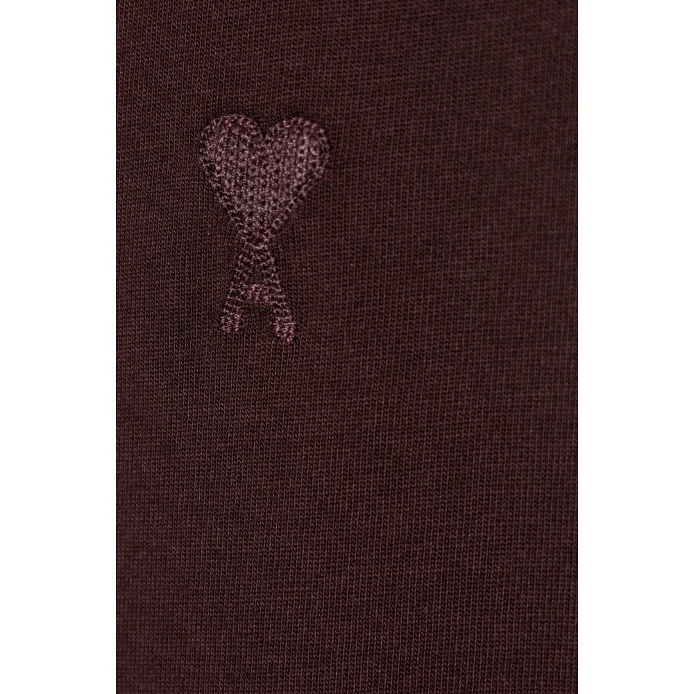 Ami Paris T-shirt met logo Red Heren