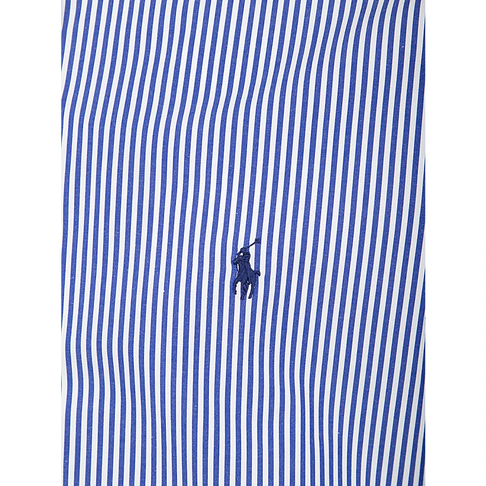 Polo Ralph Lauren Blauw Wit Bengal Streep Slim Fit Overhemd Blue Heren