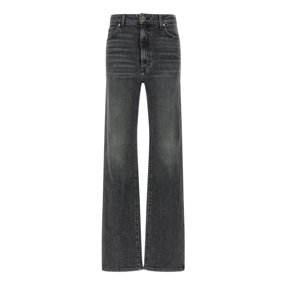 Khaite Women's Gray Straight Fit Jeans, W30, Danielle Jean