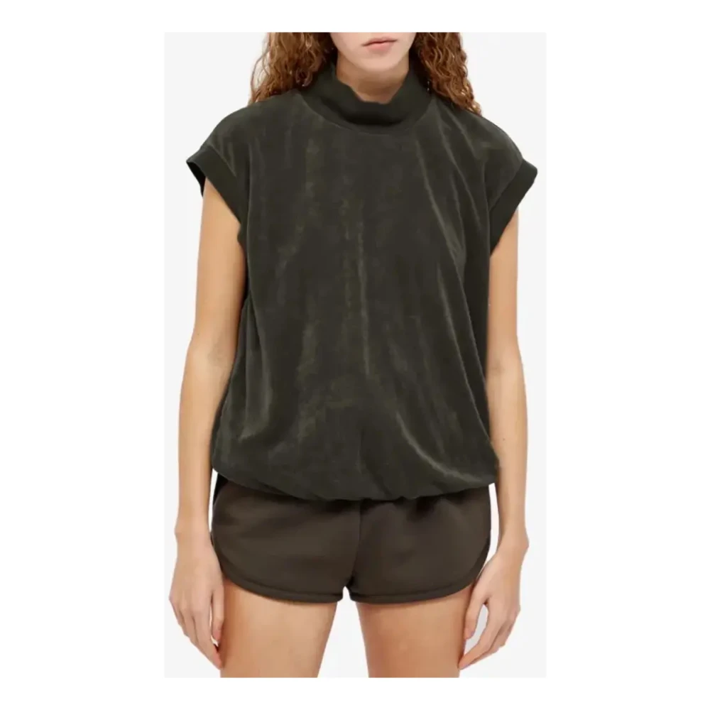 Fear Of God Mouwloze Mock Neck Vest Top Black Dames